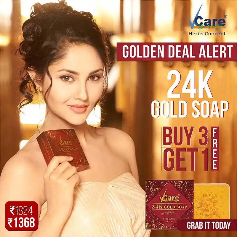 v care 24k gold soap